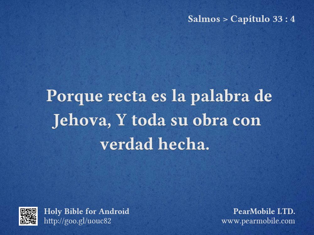 Salmos, Capítulo 33:4